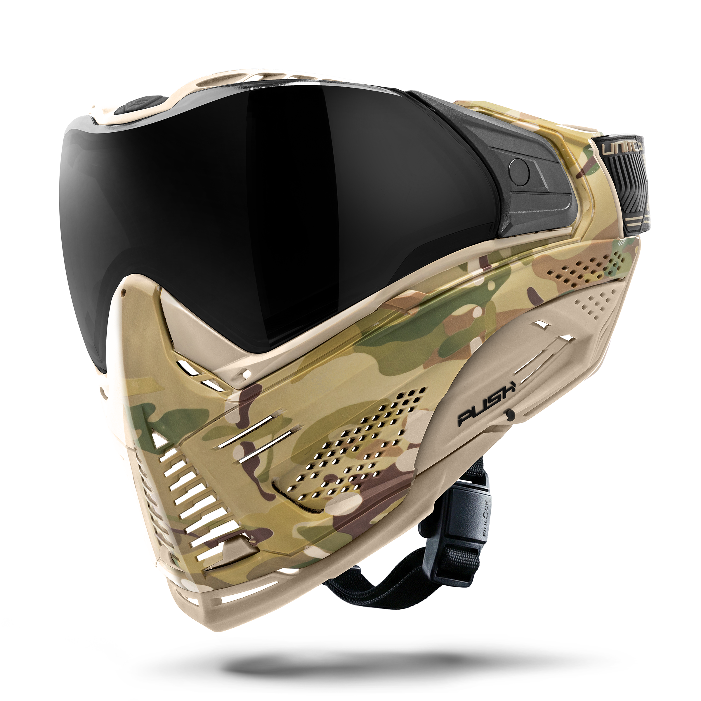 Unite Goggle Mk II - Combat (Camo/Tan) - Smoke Lens – Push Tactical Unite Goggle Mk II - Combat (Camo/Tan) - Smoke Lens – Push Tactical